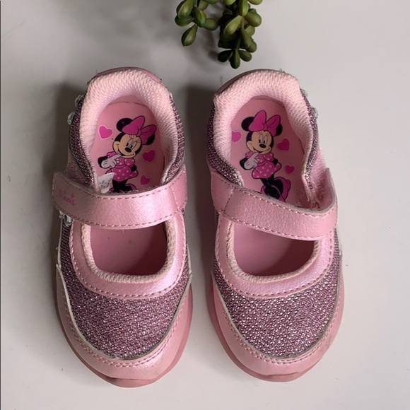 Disney Princess Minnie Mouse Pink Mary Jane Shoes 6.5 - Picture 2 of 10